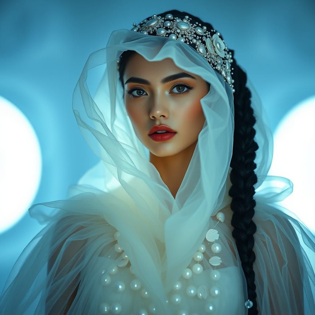 Goddess in Ethereal Cape