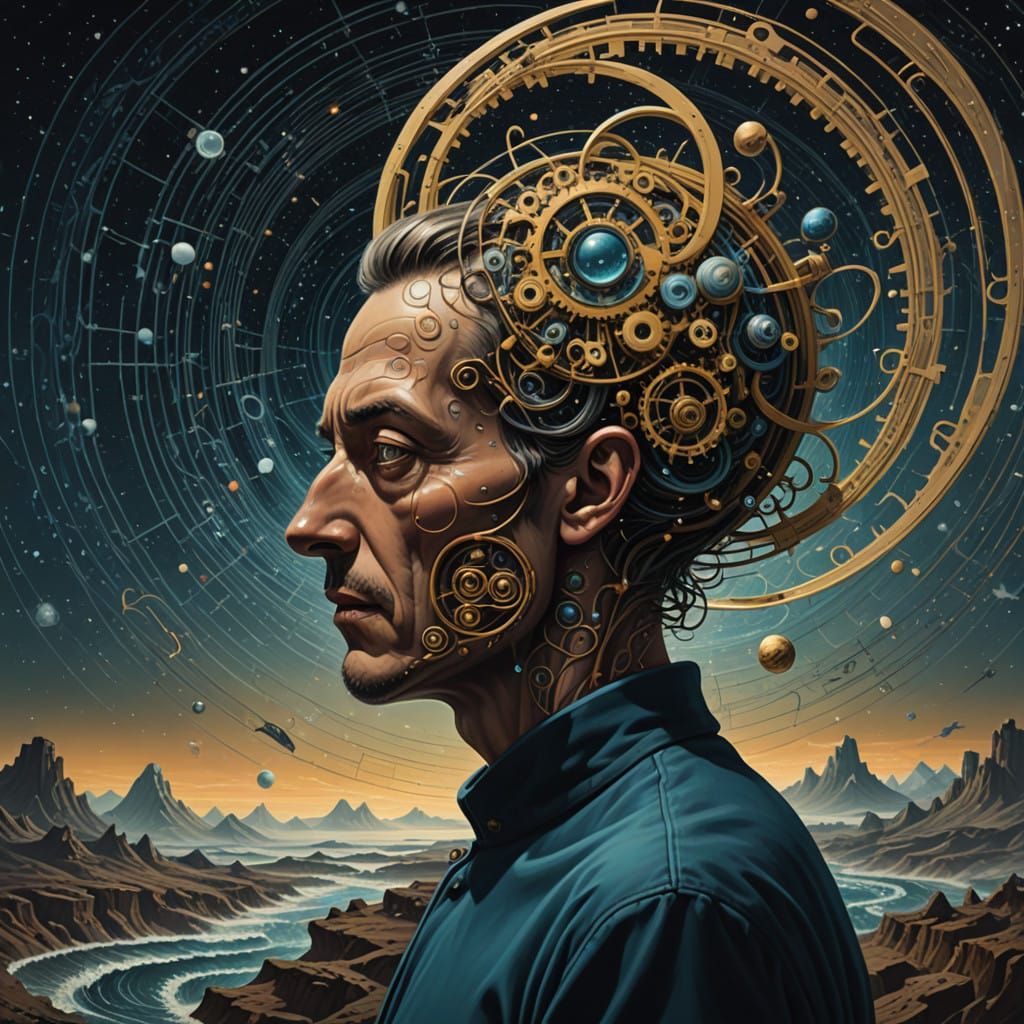 Quantum Equilibrium Dreamscape in Cyberpunk Style