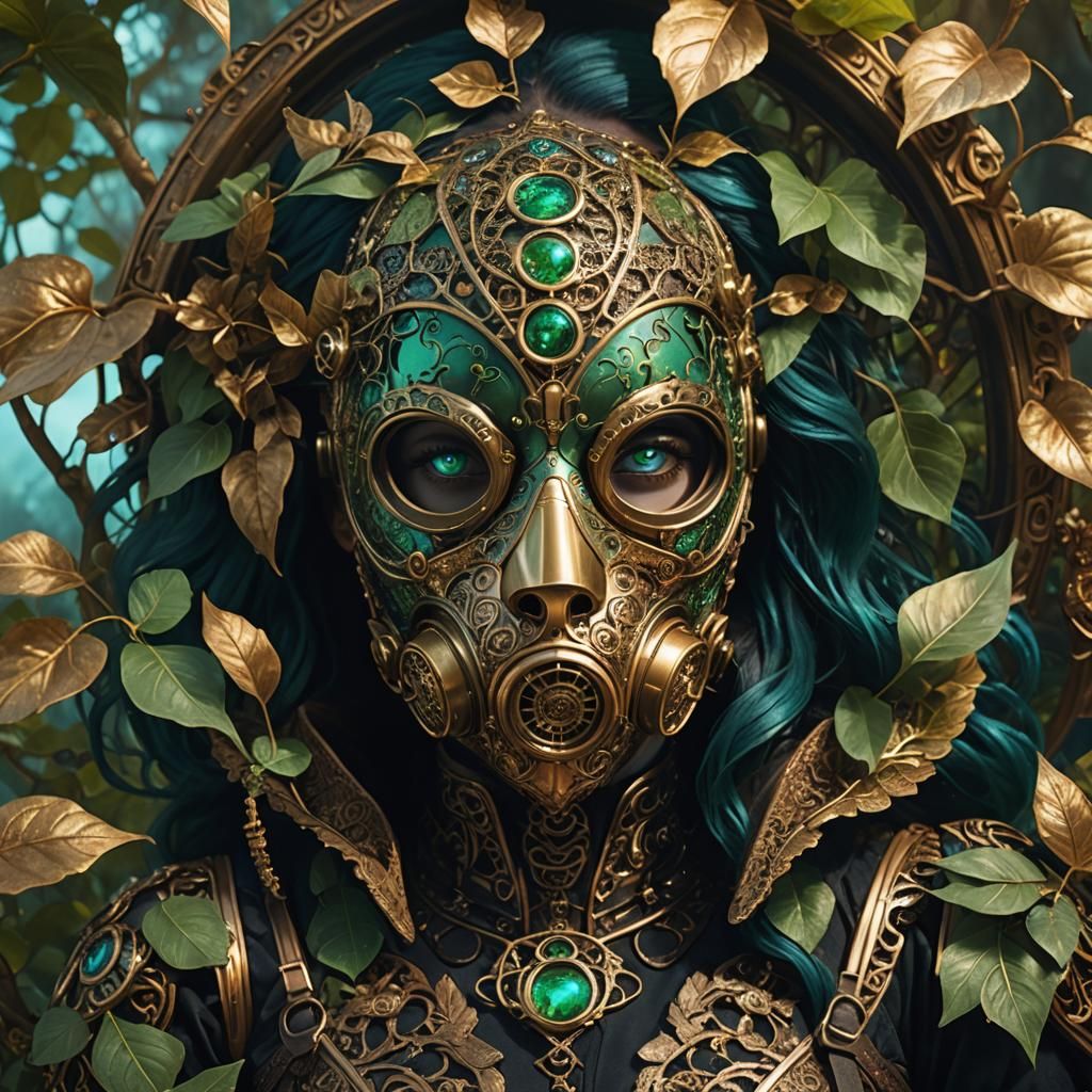 Alien Beauty Sleeping in Steampunk Fantasy World