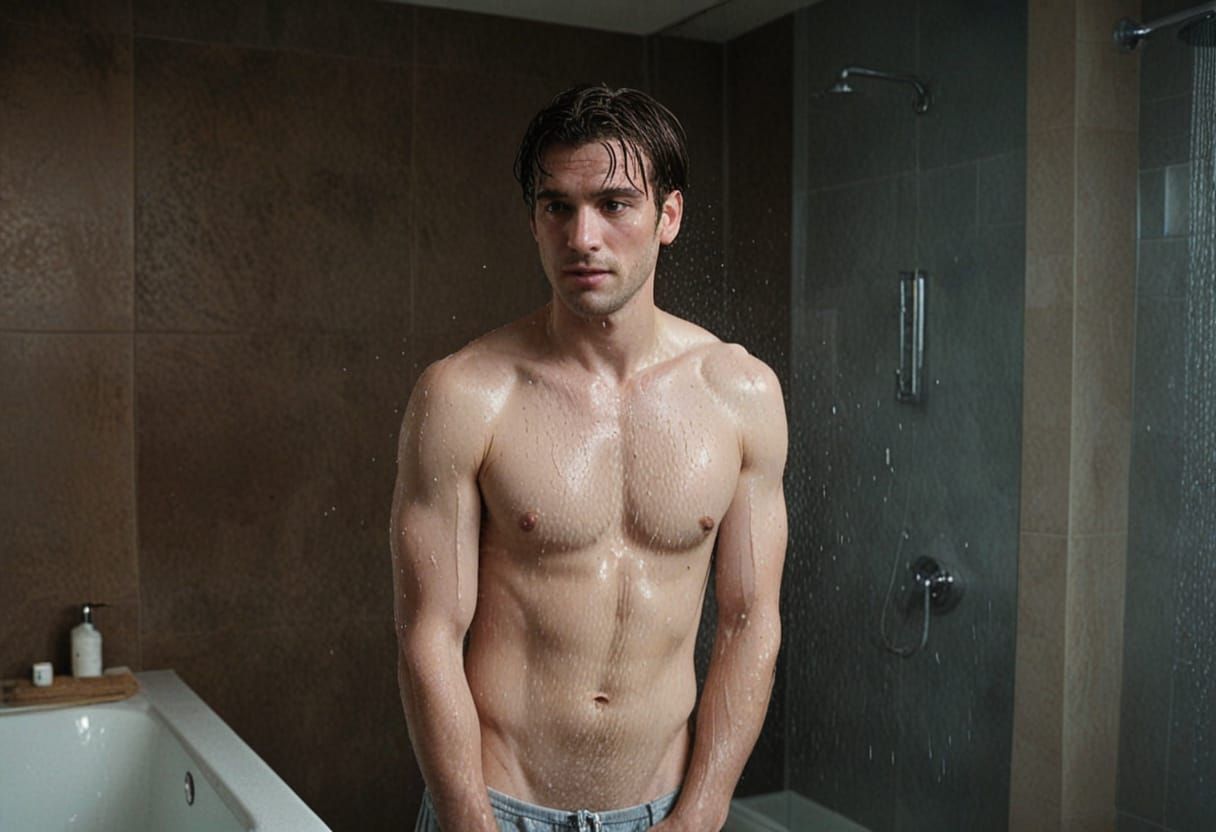 Moody 35mm Film Portrait of a Handsome Man