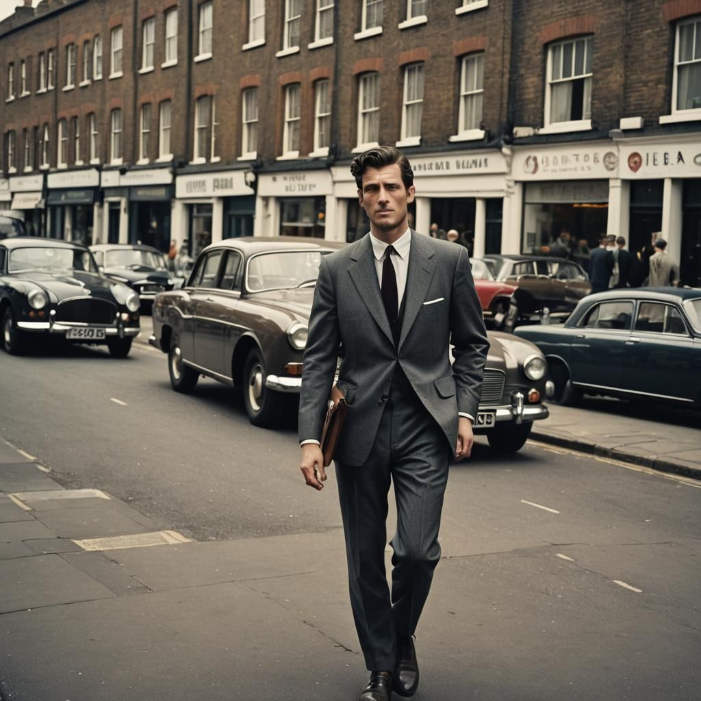 London, classically handsome man