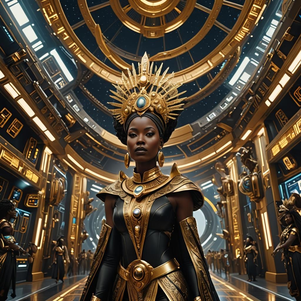 Afrofuturistic Queen Pays Reparations: Hyper-Realism