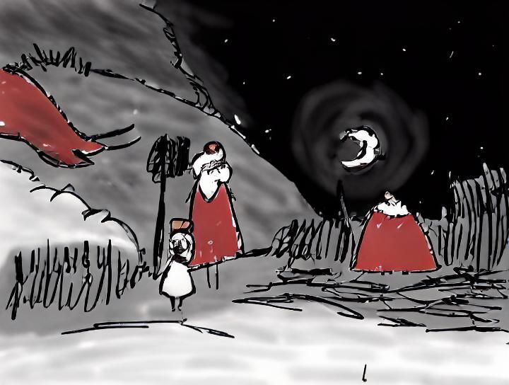 Ominous Fairytale: Santa in a Dark Land