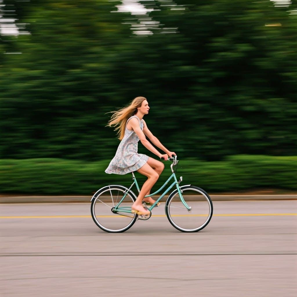 Youthful Freedom in Bright Sunlight