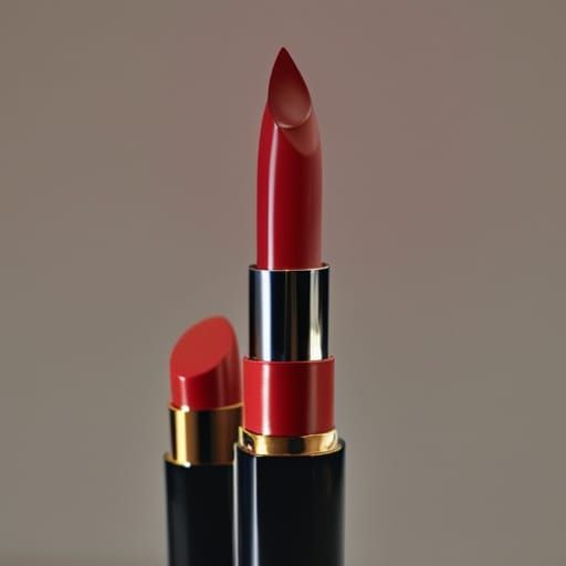 Sleek Tube of Classic Red Lipstick