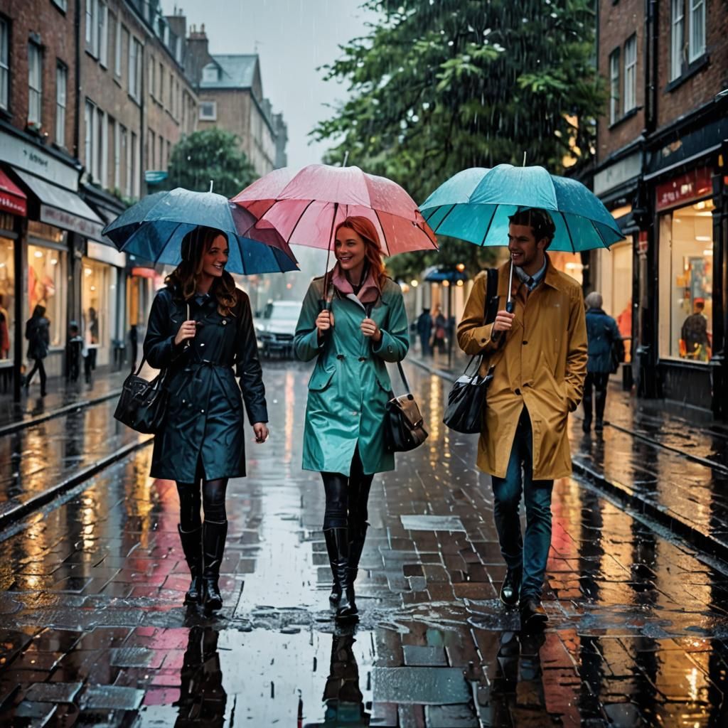 Three Friends, One Rainy Day