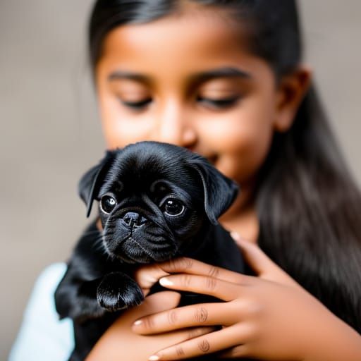 Girl with Puppy: Professional Photography, Natural Light