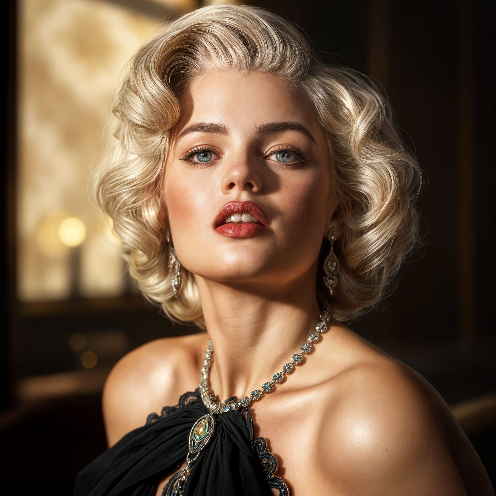 Marilyn Monroe Portrait in Digital Art Style