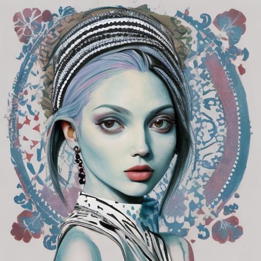 Abstract Composition in Cubist Style