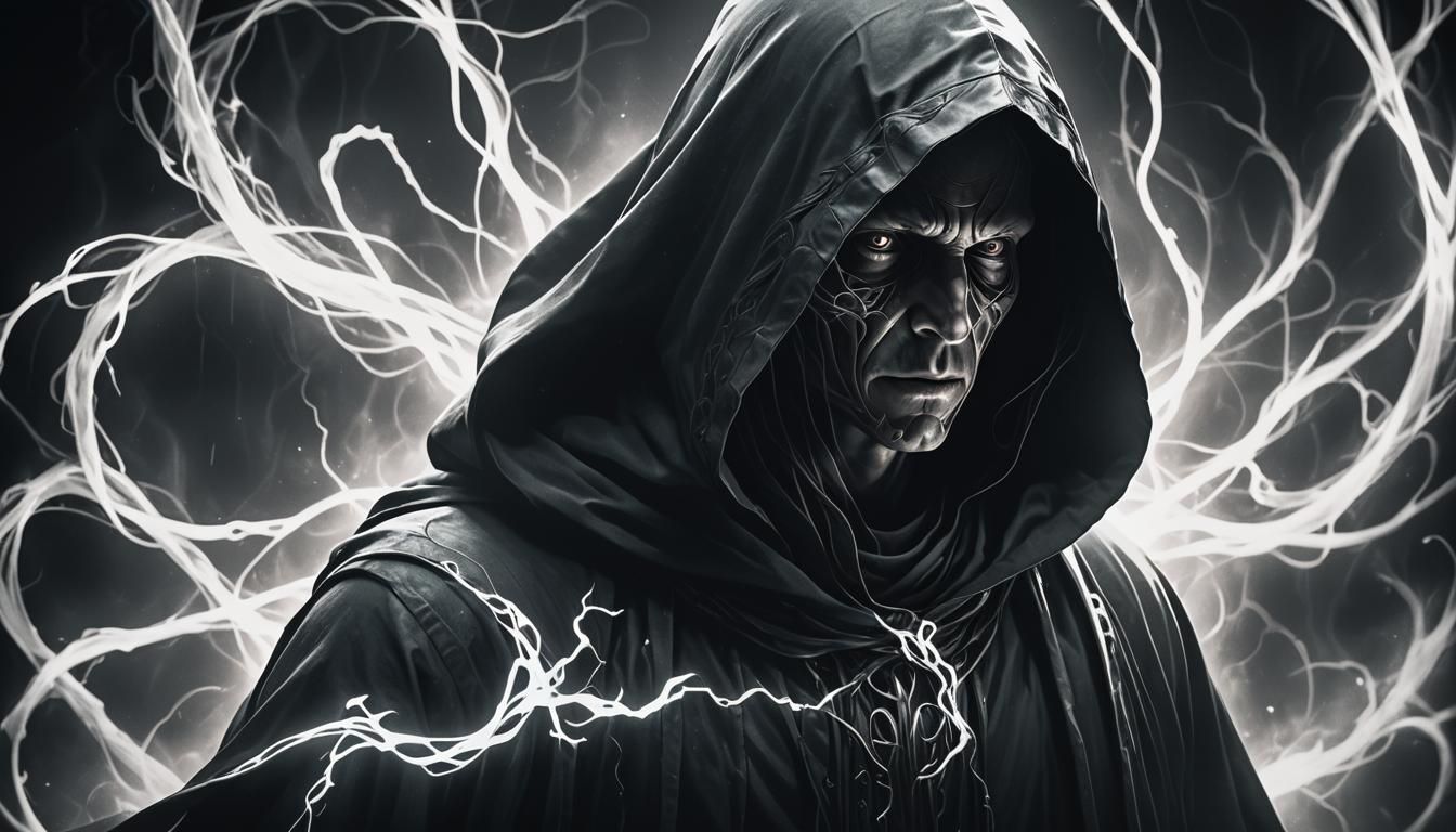 Eldritch Horror: Hooded Figure in Digital Art