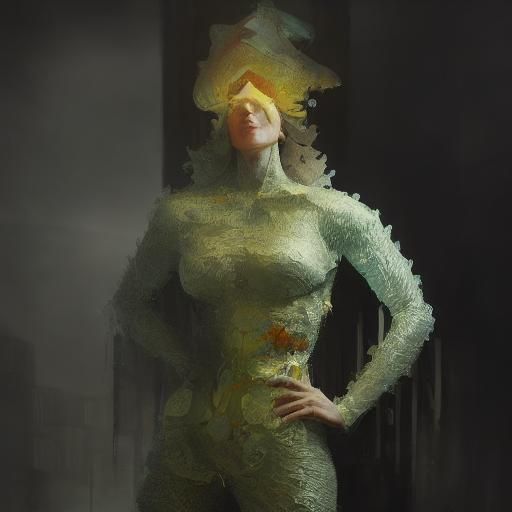 Pickle Suited Man: Hyperdetailed Concept Art