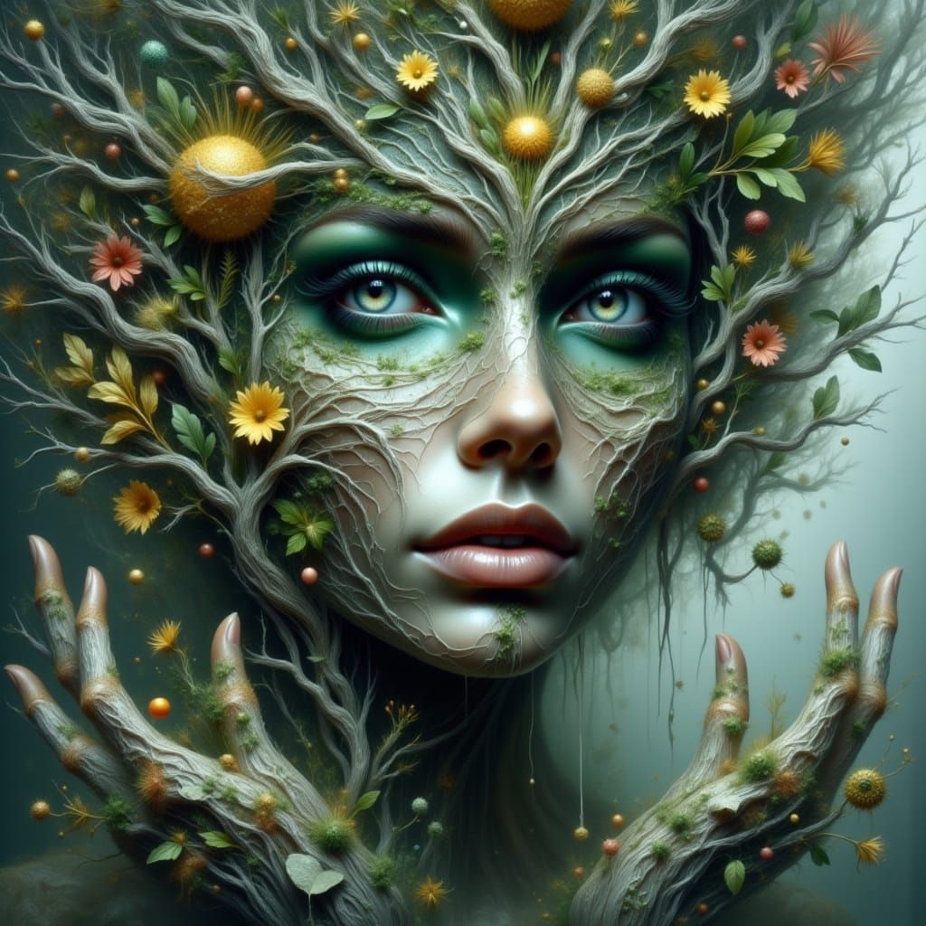 Elemental Mountain Spirit with Limestone Skin