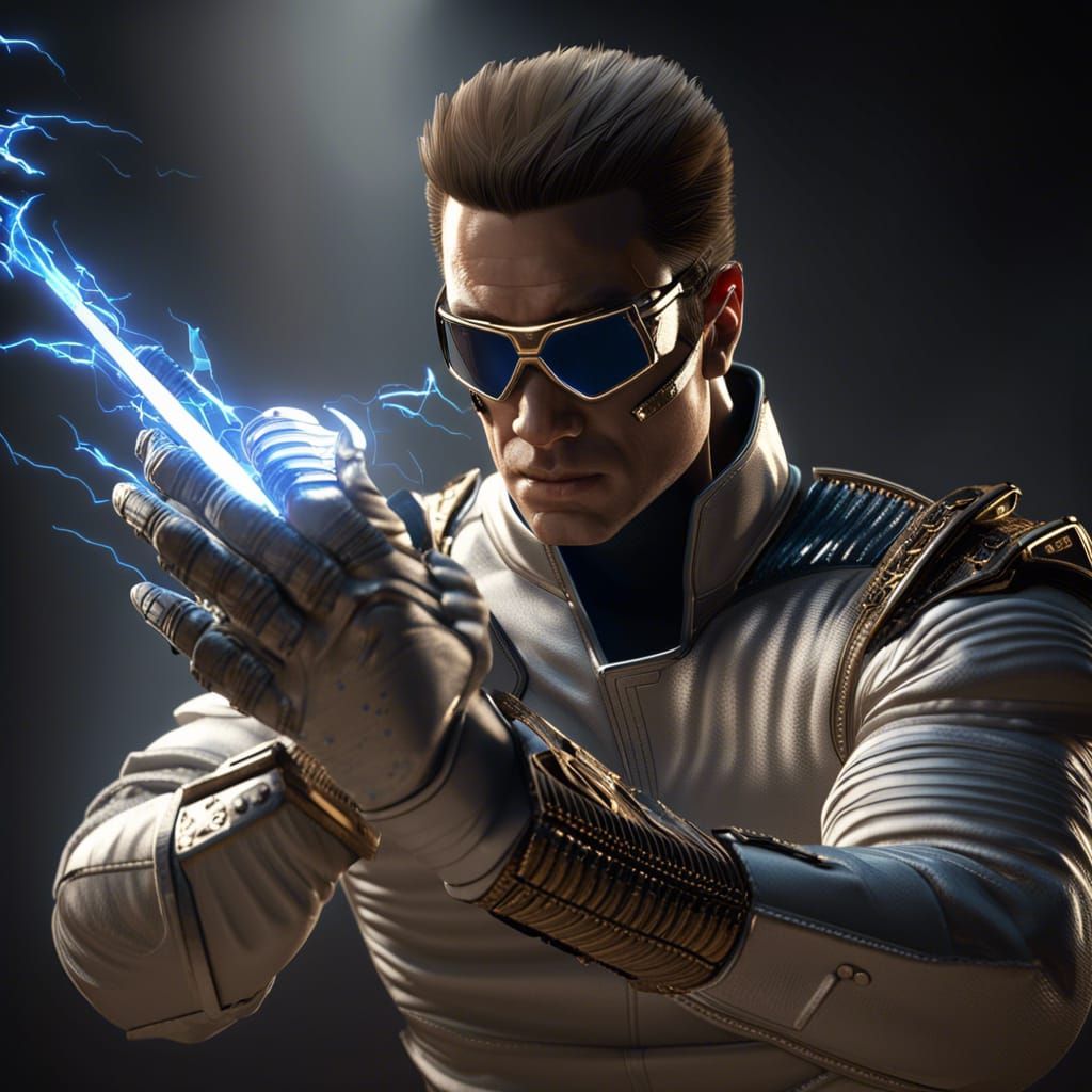 Johnny Cage as Fencer in 3D Game Art