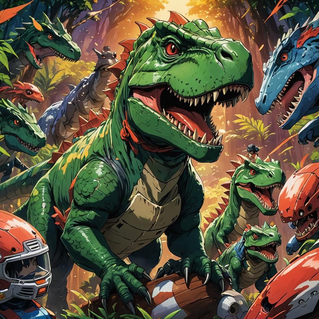 Manga Book Surrounded by Greenery in Ghibli Style