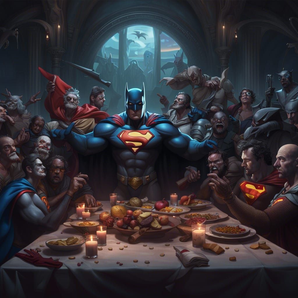 The Last Supper Reimagined with Pop Culture Icons