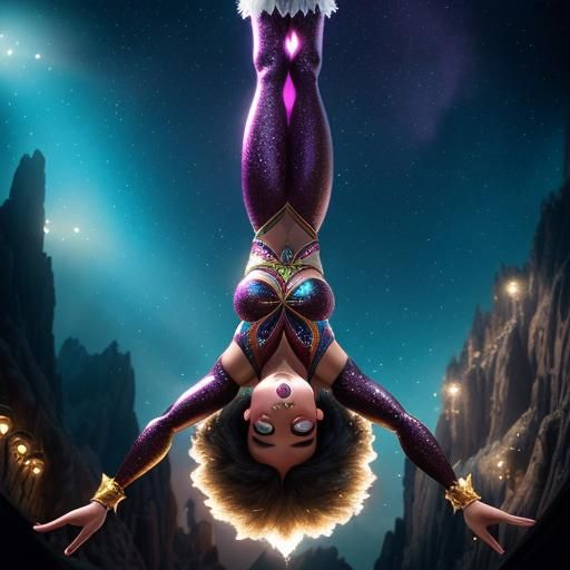 Upside-Down Acrobats Circus Performance by Botero and Mumfor...