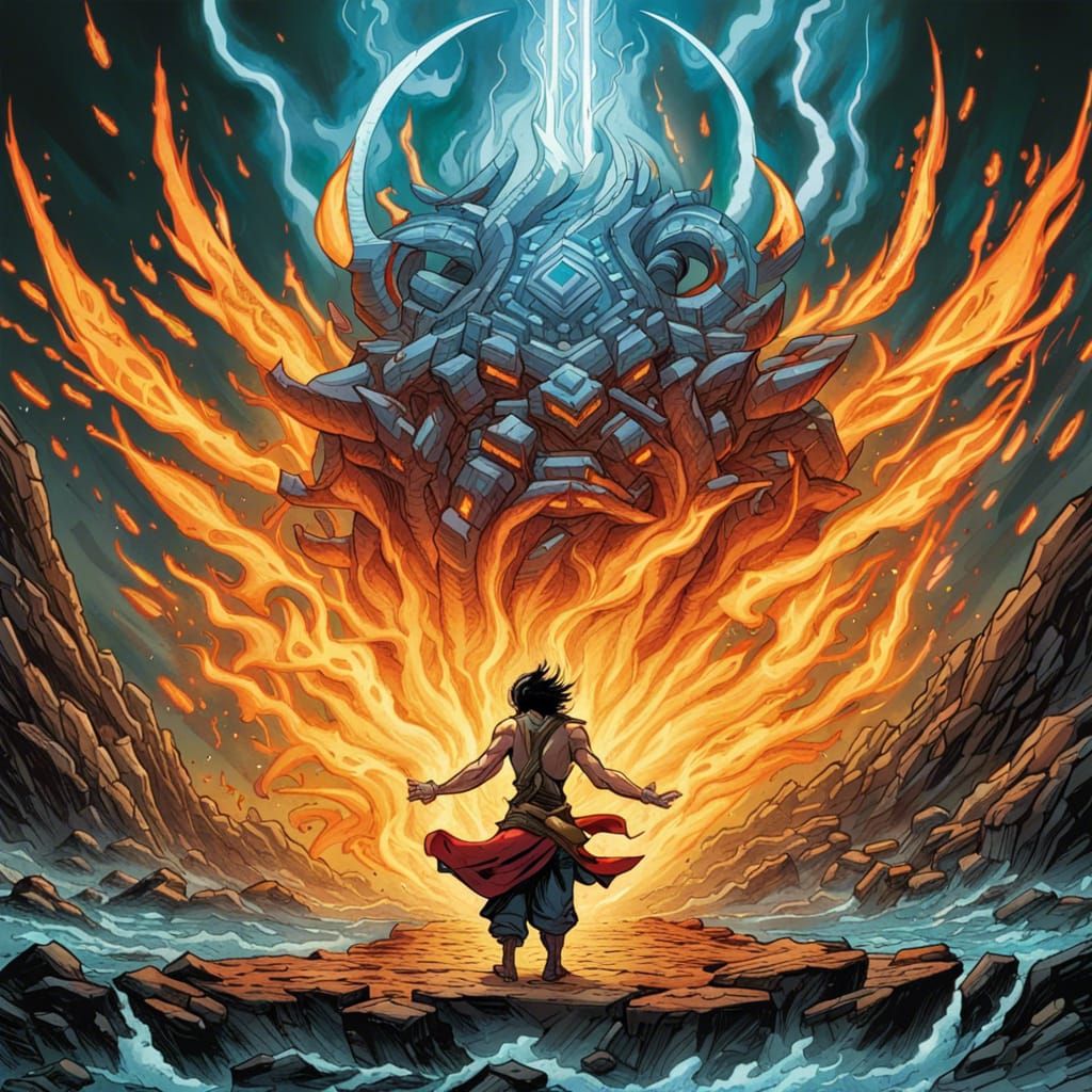 Elemental Weapon of Ultimate Power: Comic Book Art