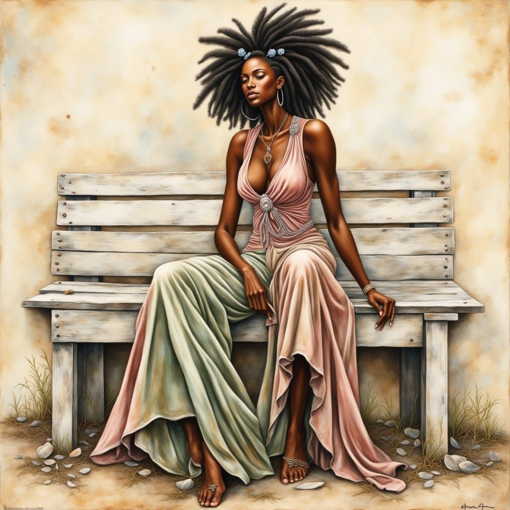 Bohemian Beauty in Earthy Hues