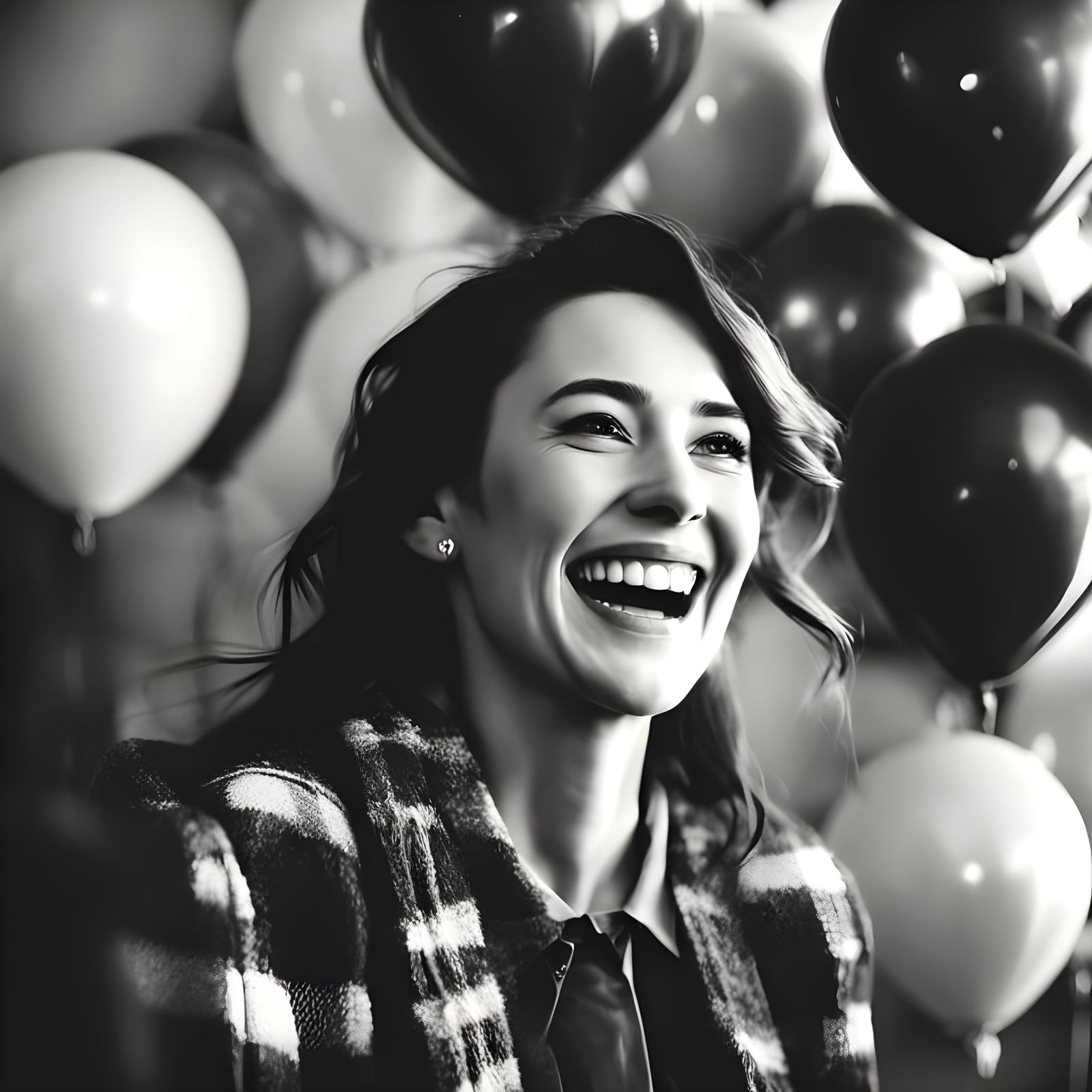 Joyful Woman Celebrates 50th Birthday in Candid Photo Style