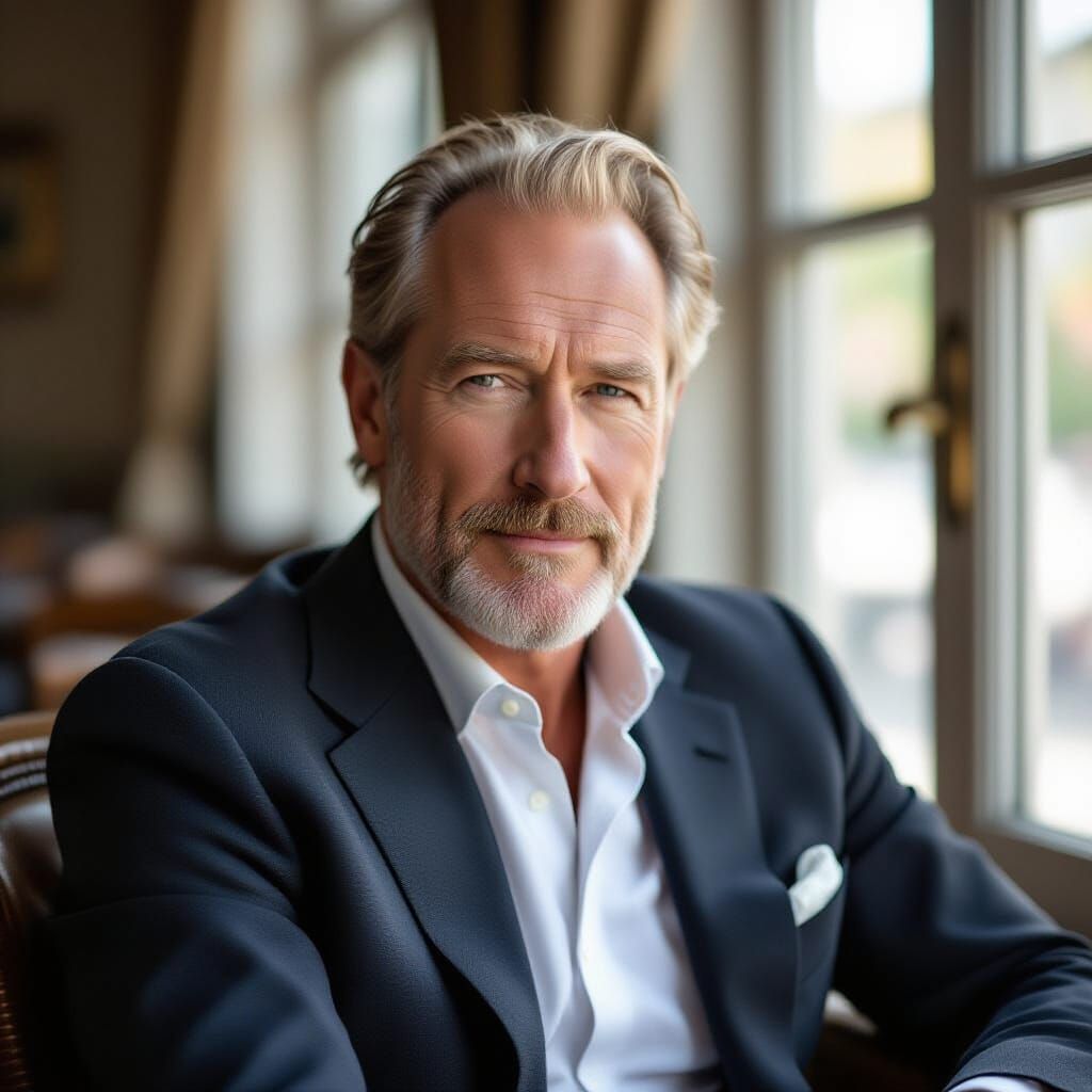 Charles Dance Portrait in Natural Light