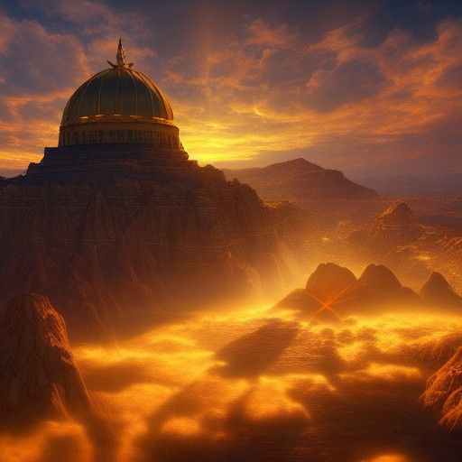 Golden Dome of the Gods in Heaven