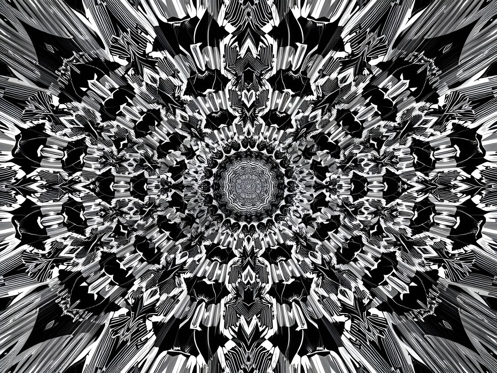 Surreal Tessellation Landscape in Cyberpunk Aesthetic