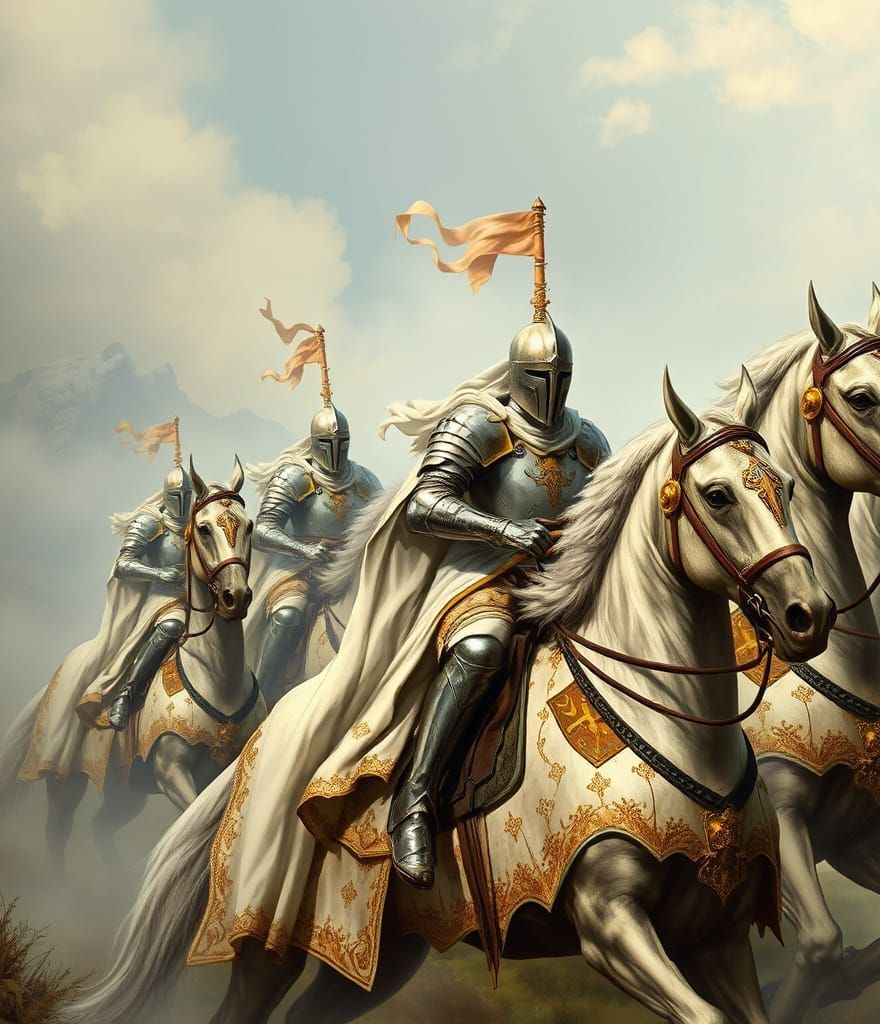 Knights in White Satin: An AI Interpretation