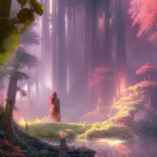 Secret of Mana Concept Art in Art Nouveau Style