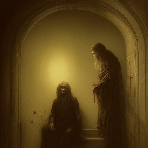 Horrific Descent into Madness in Doré Style