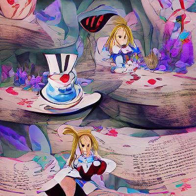 Surreal Wonderland Scene