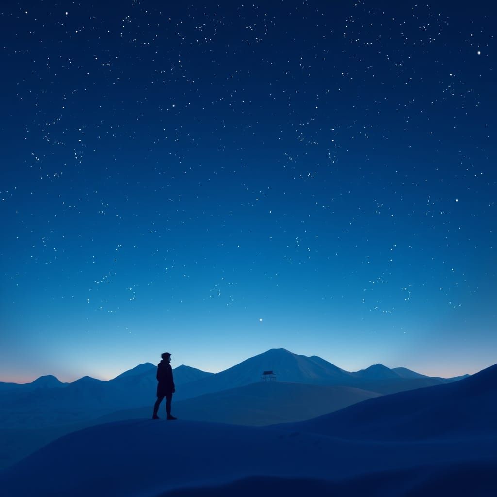 Mystical Alcohol Ink Sunset Landscape