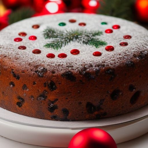 Festive Christmas Cake: Professional Photography