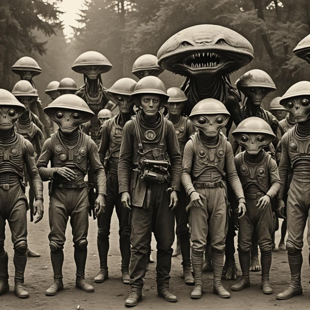 Aliens in a 1910s Silent Comedy