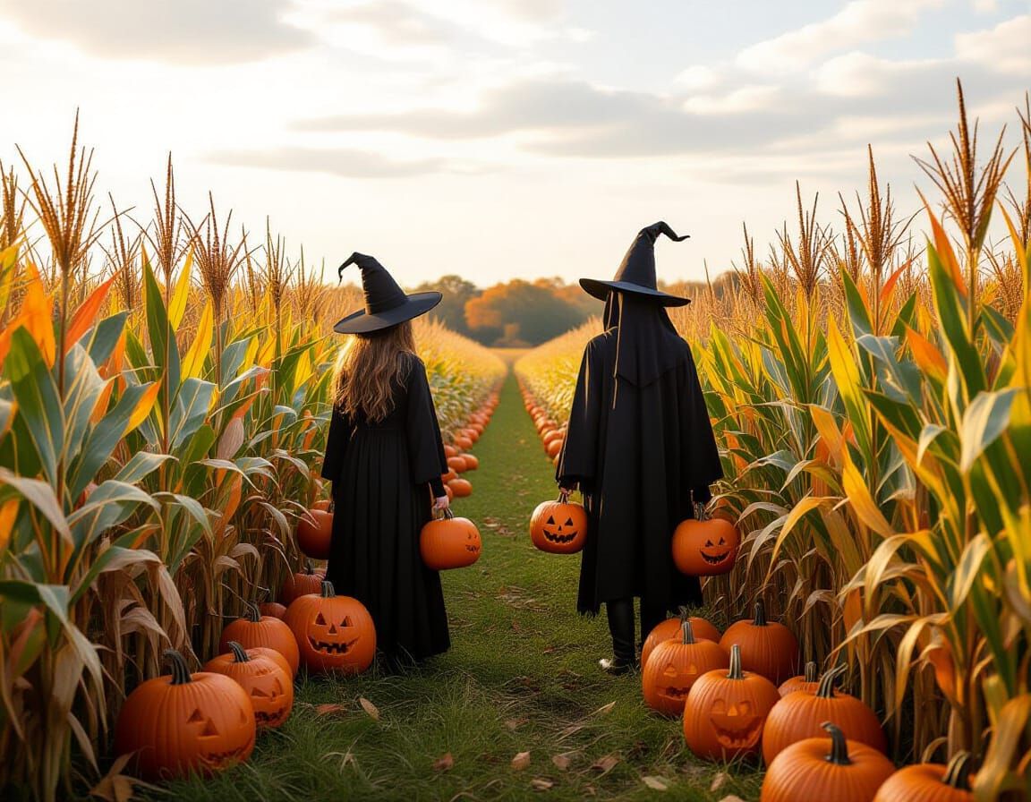 Haunted Harvest: Eerie Corn Mazes and Ghostly Scarecrows