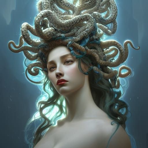 Goddess Medusa: Hyperdetailed Portrait in Unreal Engine 5
