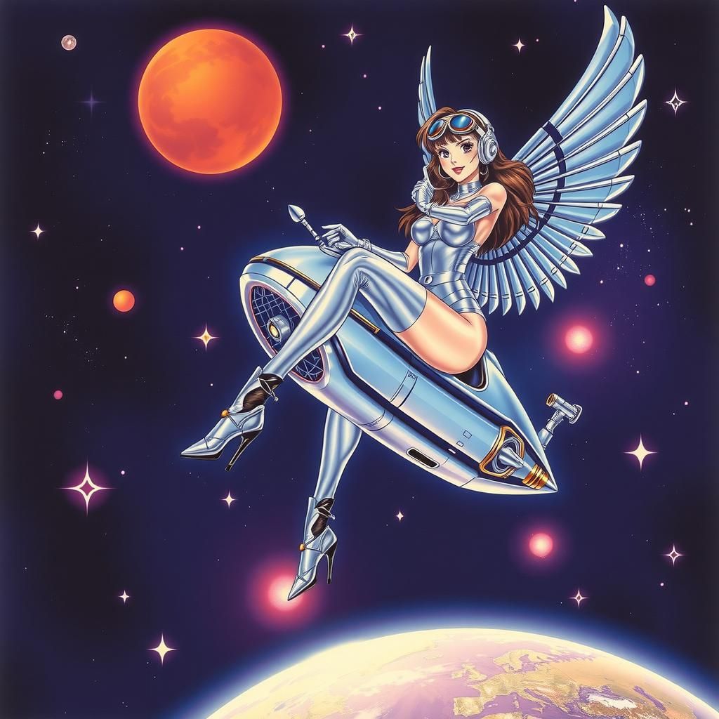 Chrome Space Rider: 80s Cyberpunk Sci-Fi