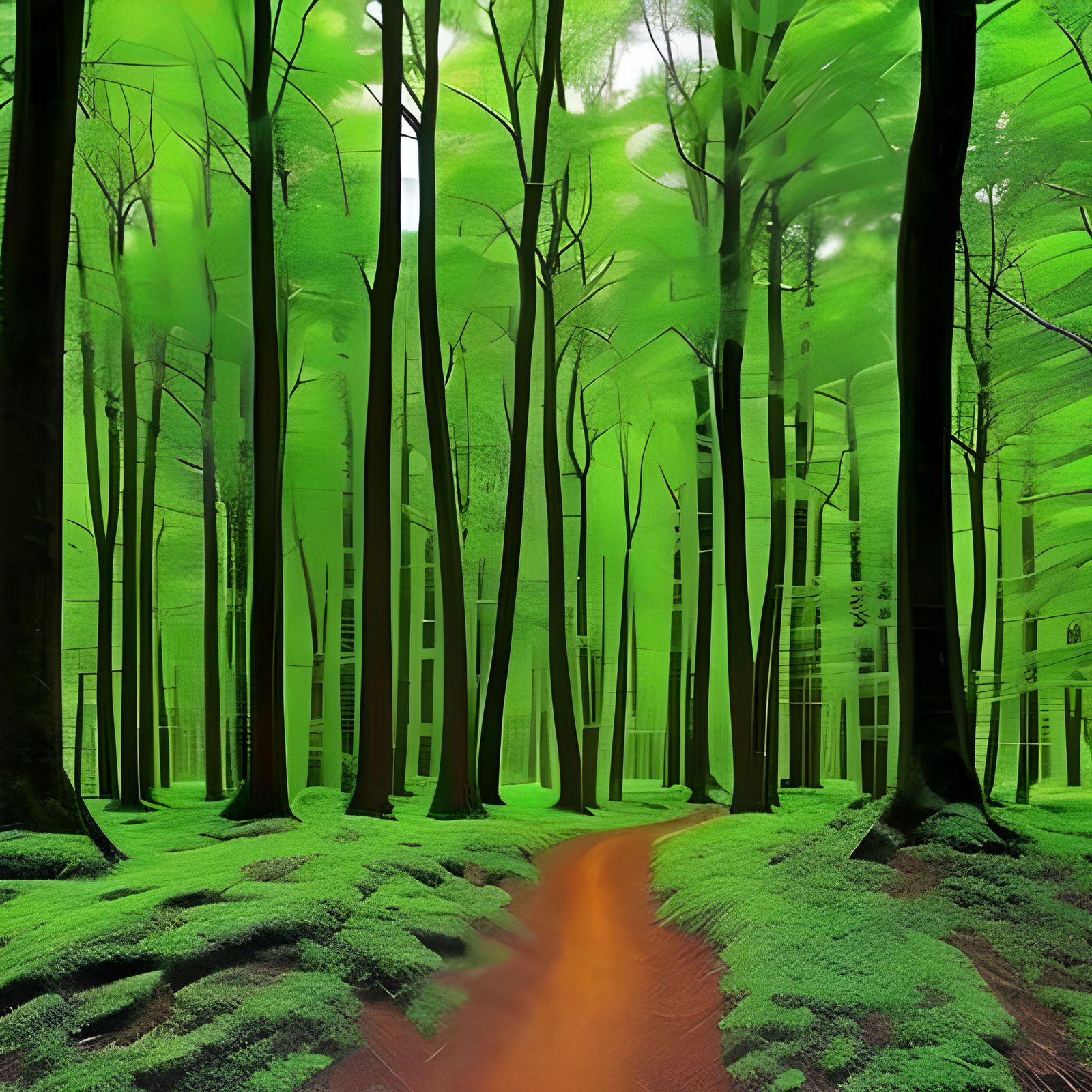 Lush Green Forest Landscape