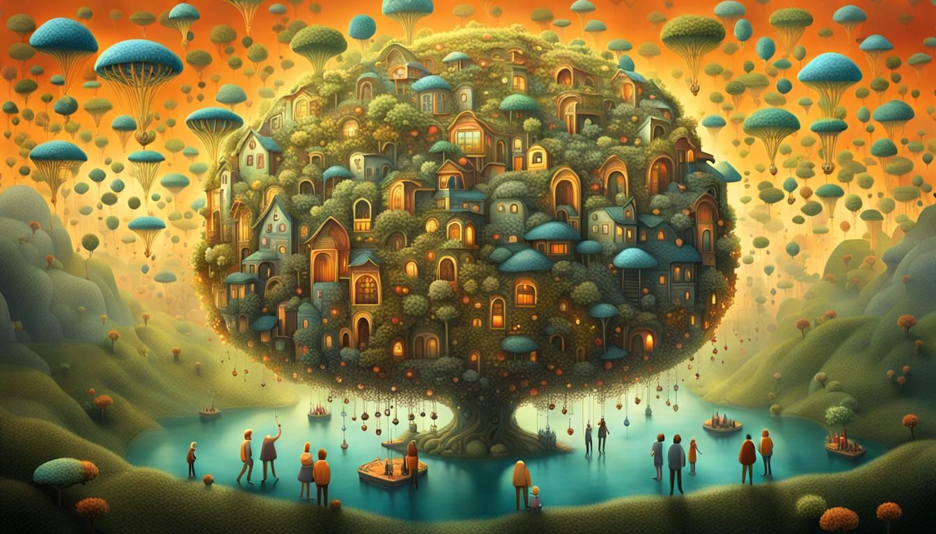 People Raised by Animals: A Surrealist Vision