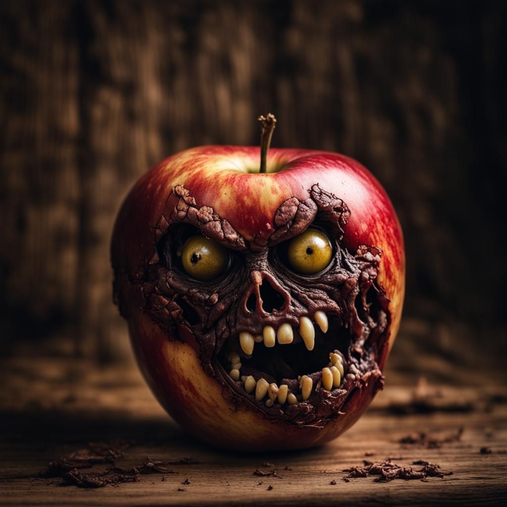 Rotten Zombie Apple Studio Photo