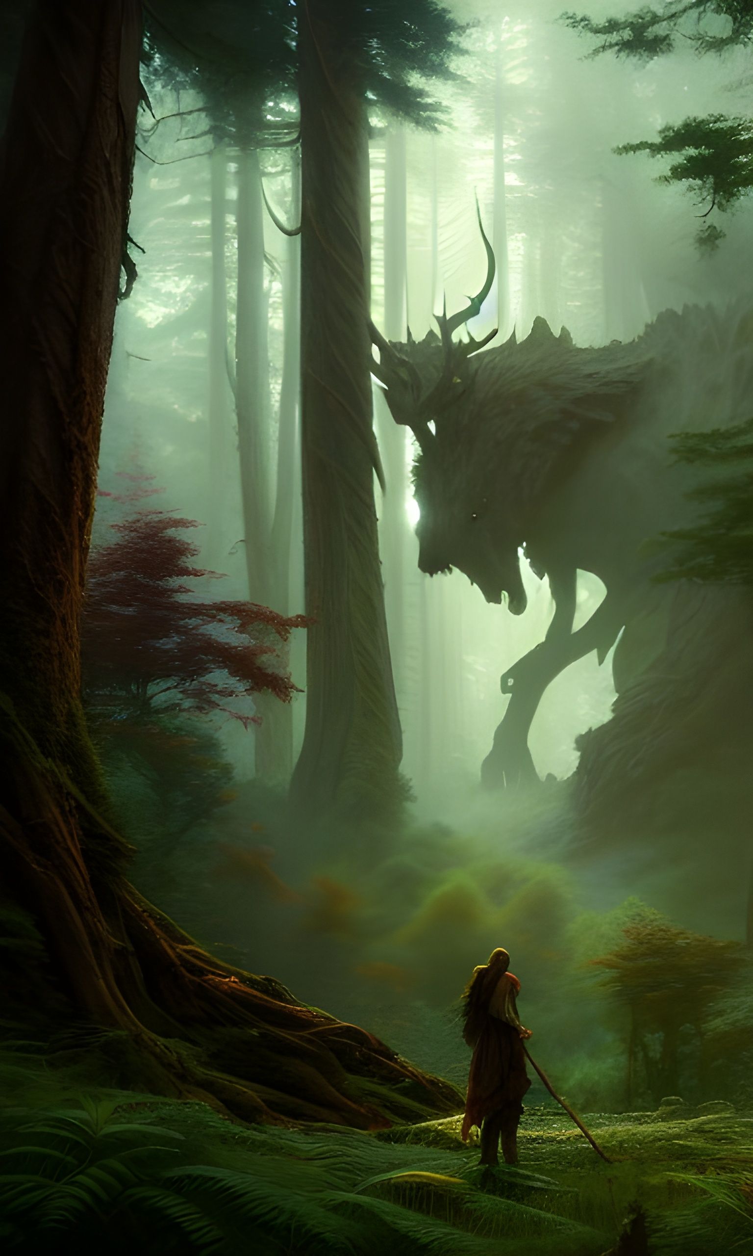 Mystical Forest Guardian: Fantasy Concept Art