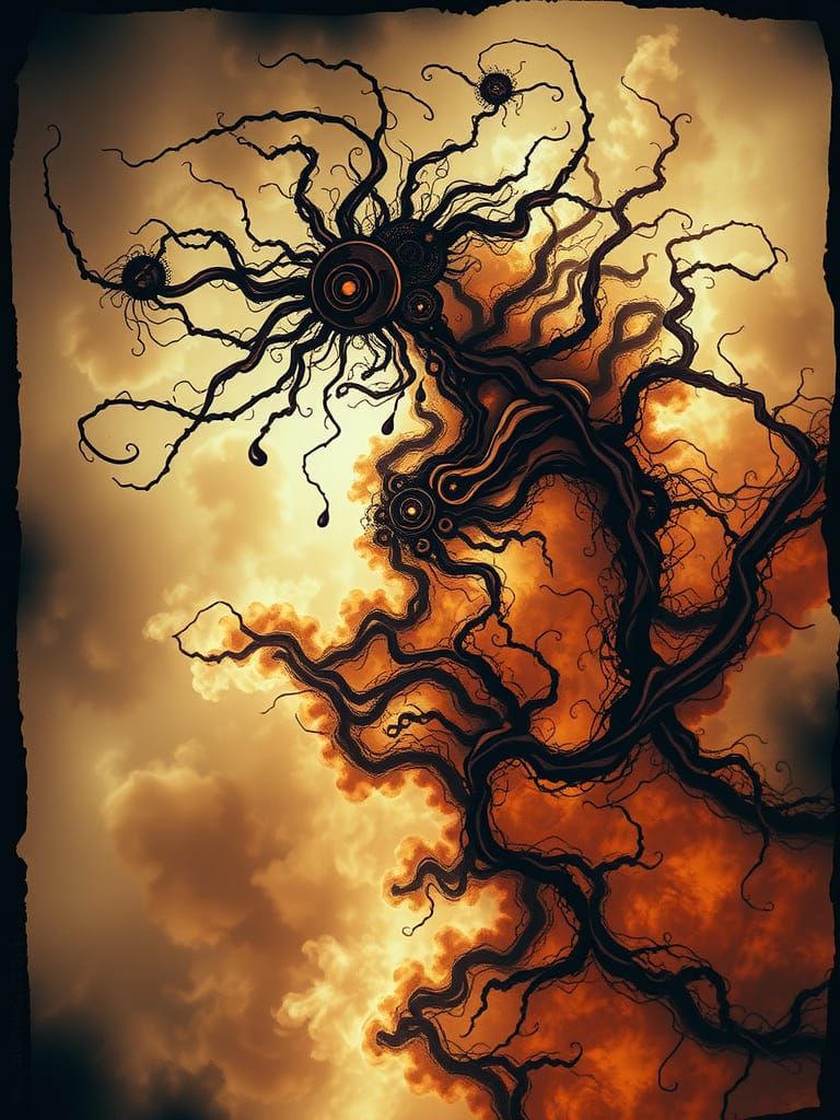 Pseudo-Solarisation Fractography Pressed Tin Tintype Tinplat...