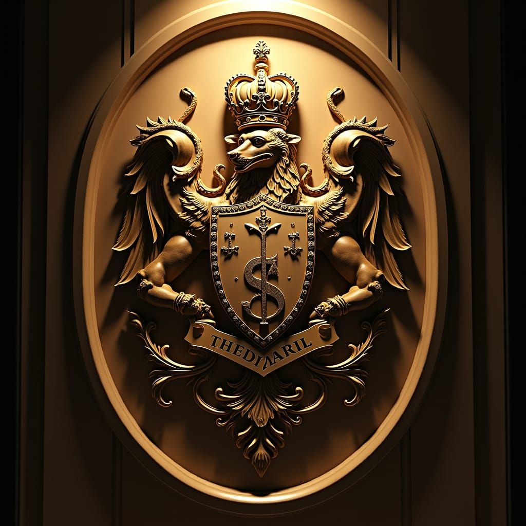 Majestic Family Crest with Cinematic Lighting