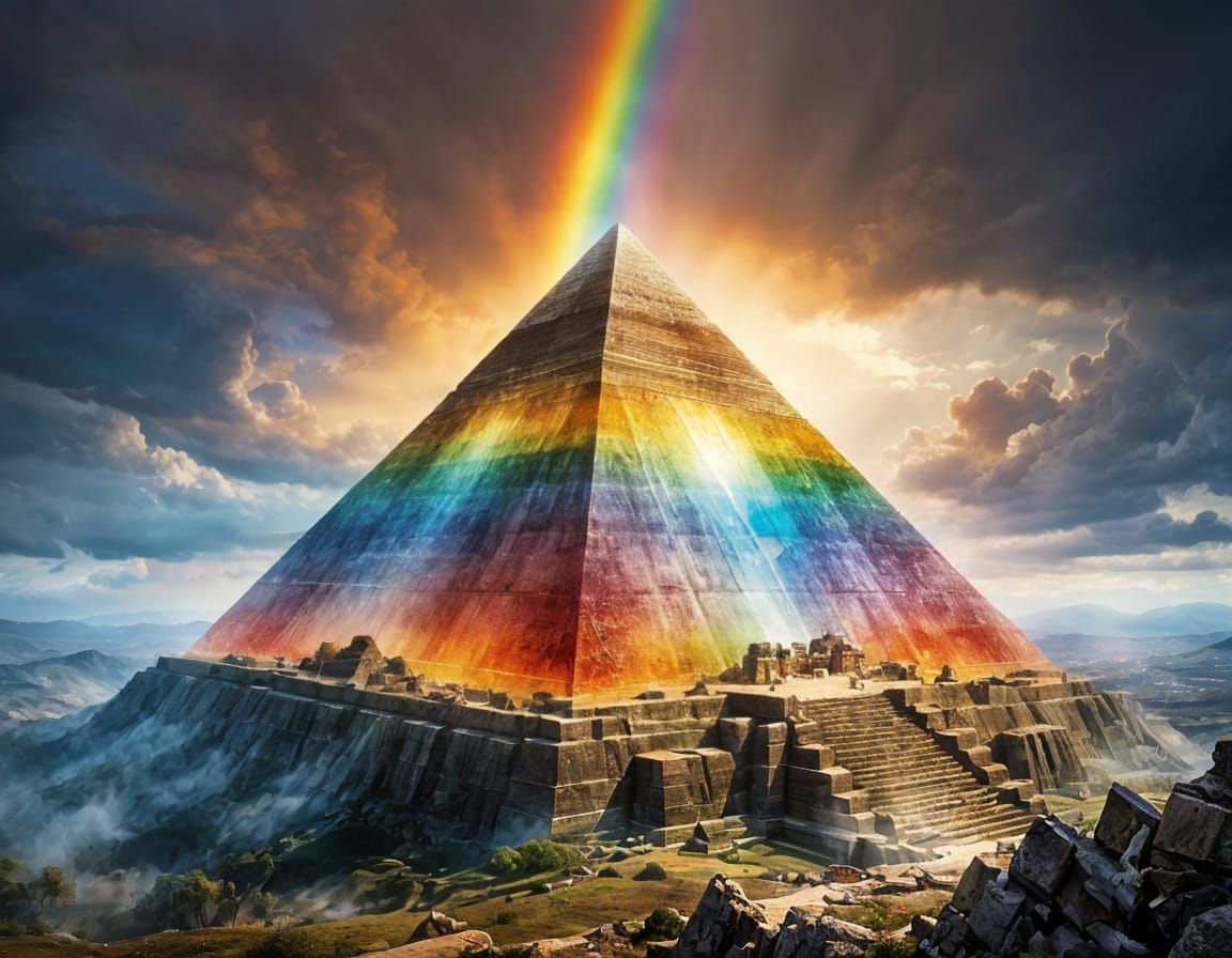 Prismatic Pyramid Illuminates Ancient Ruins