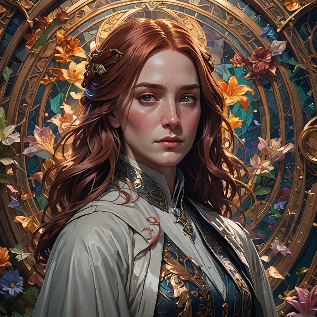 Lily Evans Portrait with Dynamic Lighting