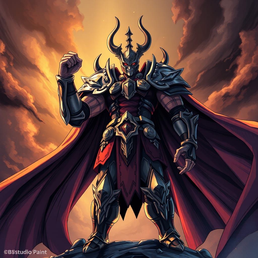 Triumphant Tyrant in Studio Trigger Anime Style