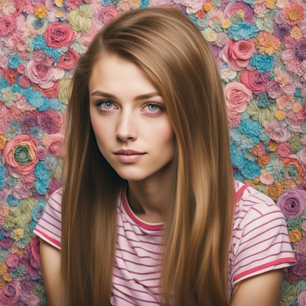 AI Portrait of a Teenage Girl