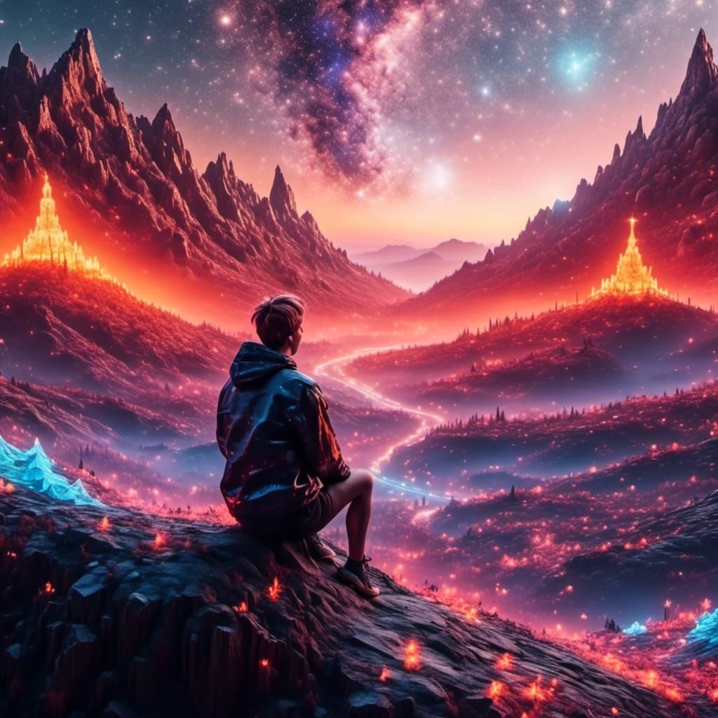 Burning City Silhouette: Abstract Vector Art