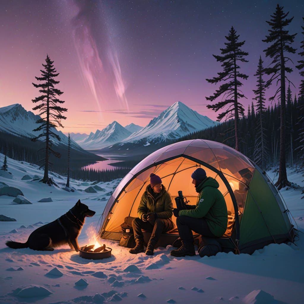 Cosmic Winter Refuge in a Glass Dome