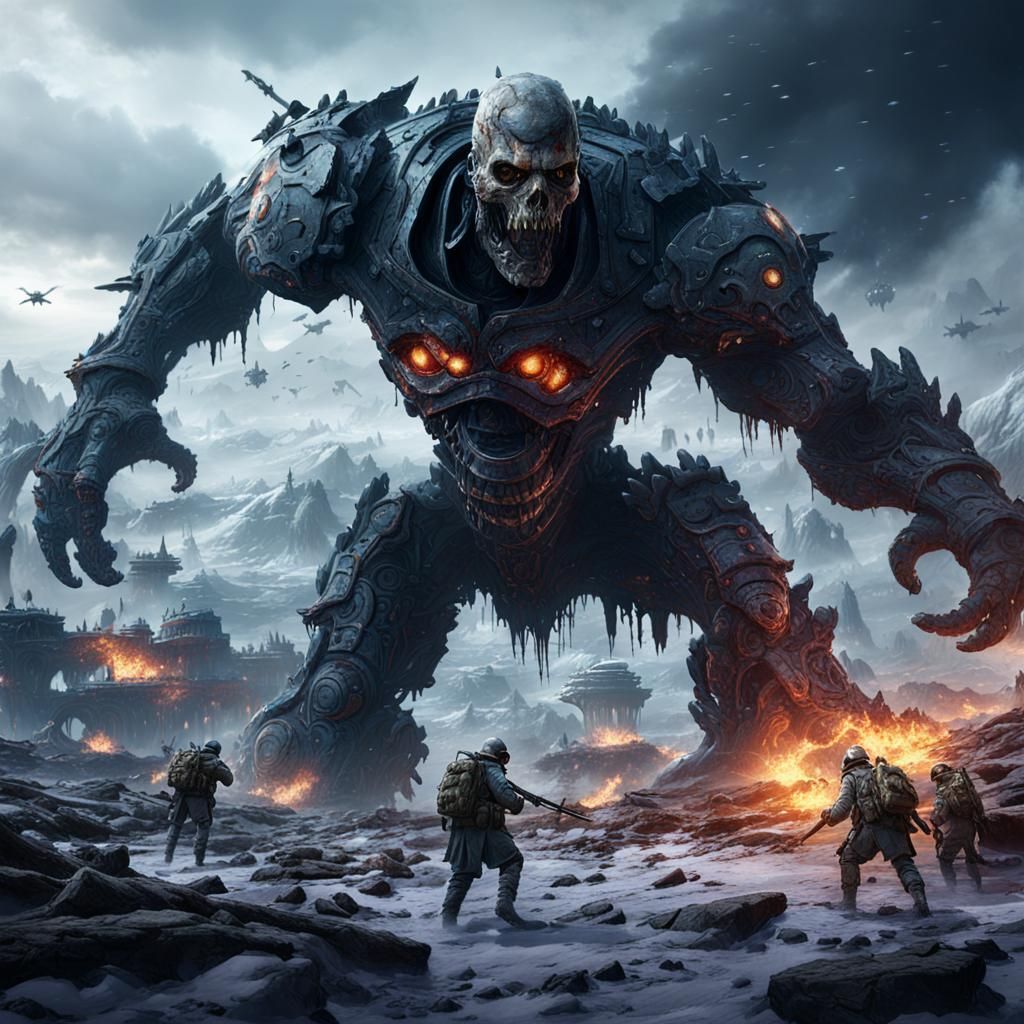 Horrors of Battlefield: Detailed Matte Painting