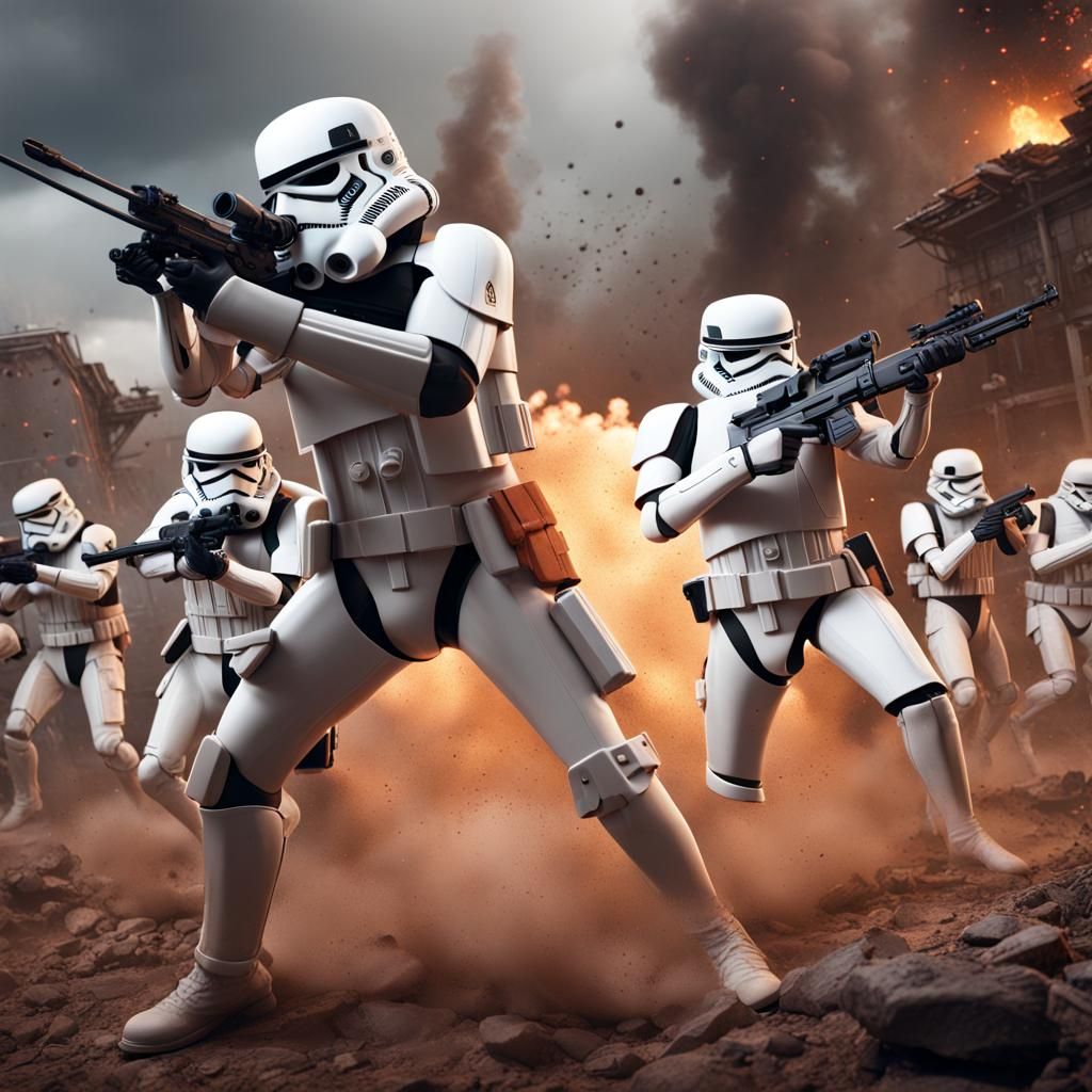 US Army vs Stormtroopers: Fantasy Concept Art